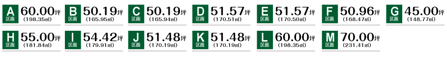 キャンドルタウン木曽川　内割田　区画図
